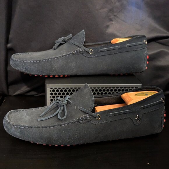 Tod’s x Ferrari Black Suede Gommino Driving Loafers Men’s Size 10 main image 4